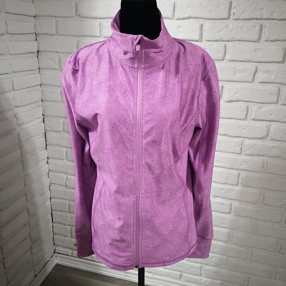 Mondetta Ladies Size XL Purple Full Zip Athletic Jacket